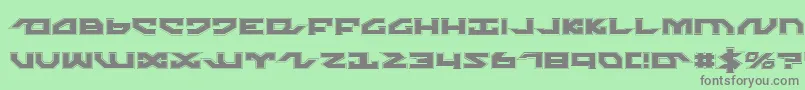 NightrunnerPro Font – Gray Fonts on Green Background