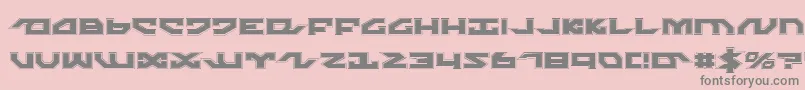NightrunnerPro Font – Gray Fonts on Pink Background