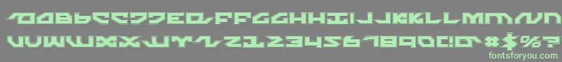 NightrunnerPro Font – Green Fonts on Gray Background