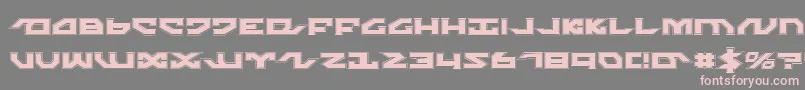 NightrunnerPro Font – Pink Fonts on Gray Background