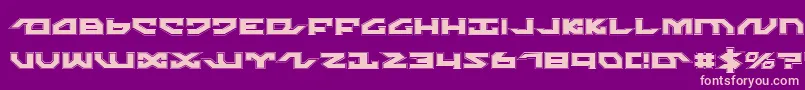 NightrunnerPro Font – Pink Fonts on Purple Background