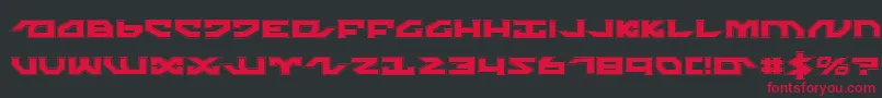 NightrunnerPro Font – Red Fonts on Black Background