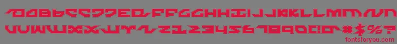 NightrunnerPro Font – Red Fonts on Gray Background
