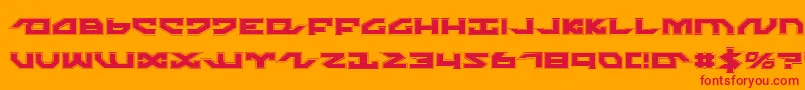 NightrunnerPro Font – Red Fonts on Orange Background