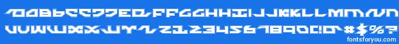 NightrunnerPro Font – White Fonts on Blue Background