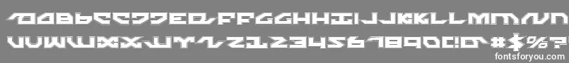 NightrunnerPro Font – White Fonts on Gray Background