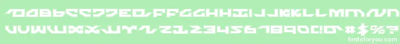 NightrunnerPro Font – White Fonts on Green Background