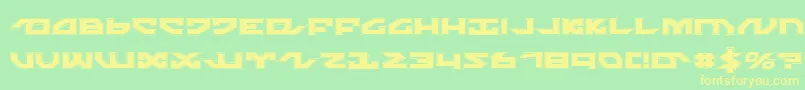 NightrunnerPro Font – Yellow Fonts on Green Background