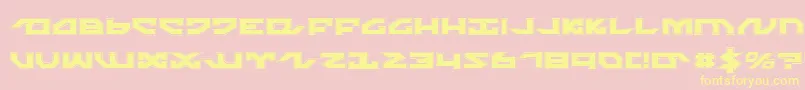 NightrunnerPro Font – Yellow Fonts on Pink Background