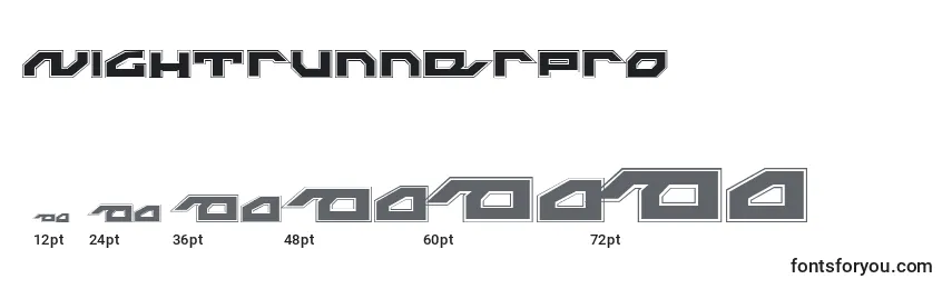 NightrunnerPro Font Sizes