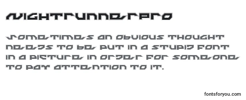 Обзор шрифта NightrunnerPro