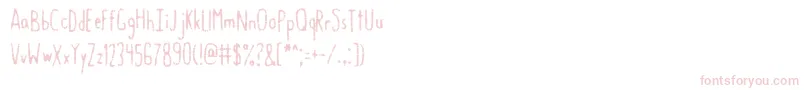 GastroIntestinal Font – Pink Fonts on White Background