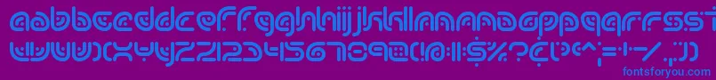 SequenceBrk Font – Blue Fonts on Purple Background