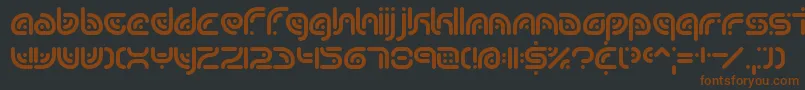 SequenceBrk Font – Brown Fonts on Black Background