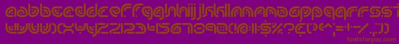 SequenceBrk Font – Brown Fonts on Purple Background