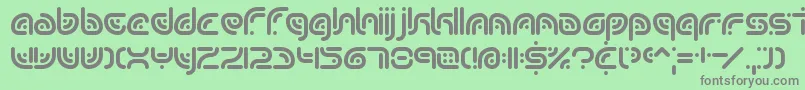 Fonte SequenceBrk – fontes cinzas em um fundo verde