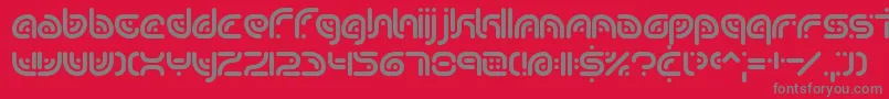 SequenceBrk Font – Gray Fonts on Red Background