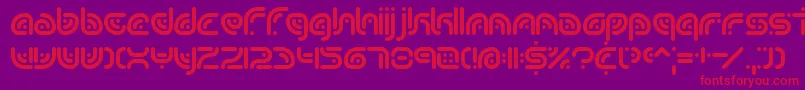 SequenceBrk Font – Red Fonts on Purple Background