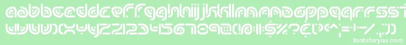 SequenceBrk Font – White Fonts on Green Background