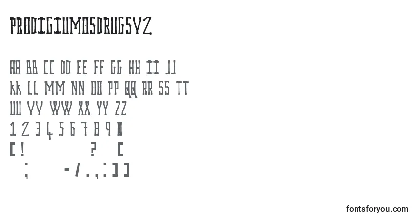 Prodigiumosdrugsv2 Font – alphabet, numbers, special characters