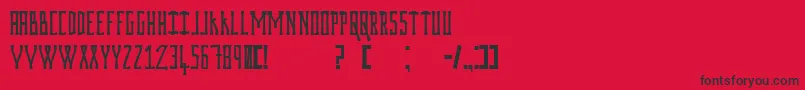 Prodigiumosdrugsv2 Font – Black Fonts on Red Background