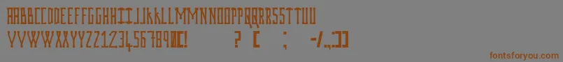 Prodigiumosdrugsv2 Font – Brown Fonts on Gray Background