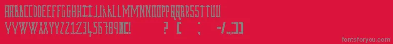 Prodigiumosdrugsv2 Font – Gray Fonts on Red Background