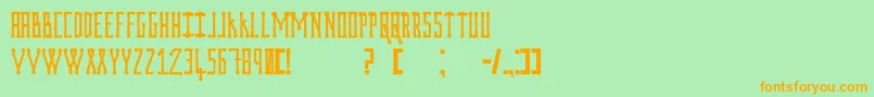 Prodigiumosdrugsv2 Font – Orange Fonts on Green Background