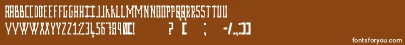 Prodigiumosdrugsv2 Font – White Fonts on Brown Background