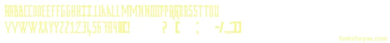 Prodigiumosdrugsv2 Font – Yellow Fonts on White Background