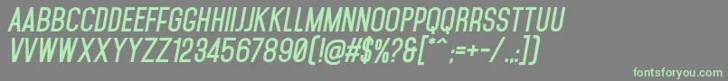 MohaveBoldItalics Font – Green Fonts on Gray Background