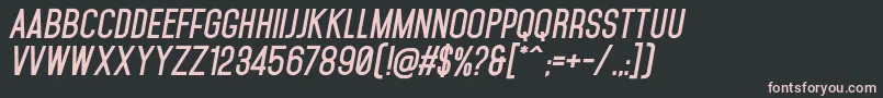 MohaveBoldItalics Font – Pink Fonts on Black Background