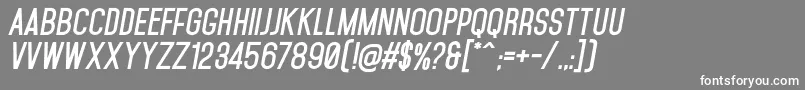 MohaveBoldItalics Font – White Fonts on Gray Background