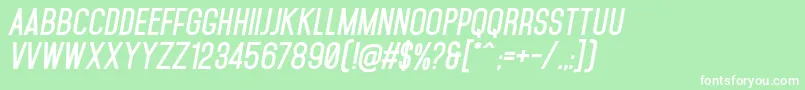 MohaveBoldItalics Font – White Fonts on Green Background