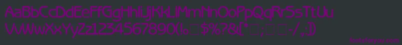 フォントBenguiatGothicMedium – 黒い背景に紫のフォント
