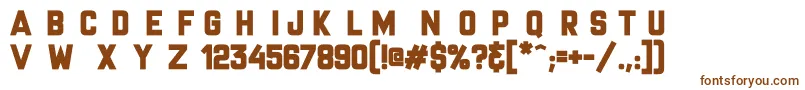 MrHeadlines-fontti – ruskeat fontit valkoisella taustalla