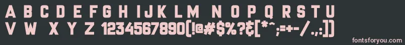 フォントMrHeadlines – 黒い背景にピンクのフォント