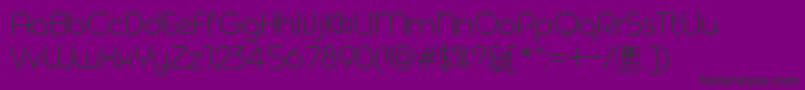 GeomaLightDemo Font – Black Fonts on Purple Background