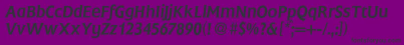 FlemingItalic Font – Black Fonts on Purple Background