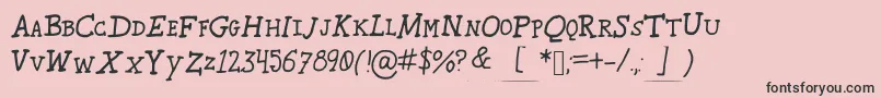 More about Karroosmallcaps Font Karroosmallcaps Font – Black Fonts on Pink Background