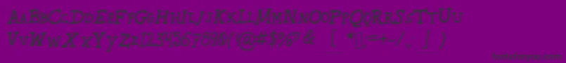 Karroosmallcaps Font – Black Fonts on Purple Background