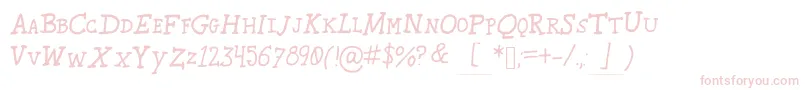 Karroosmallcaps Font – Pink Fonts on White Background