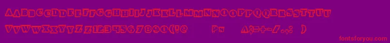 More about Iceboxartstag Font Iceboxartstag Font – Red Fonts on Purple Background