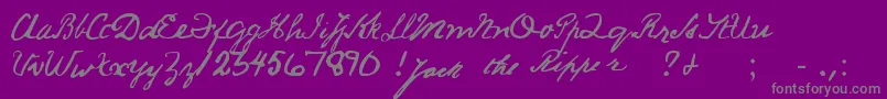 Más sobre la fuente JackRipperHand fuente JackRipperHand – Fuentes Grises Sobre Fondo Morado