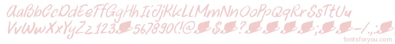 DkUncleOscarItalic Font – Pink Fonts