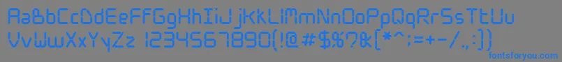 Wwdigital Font – Blue Fonts on Gray Background