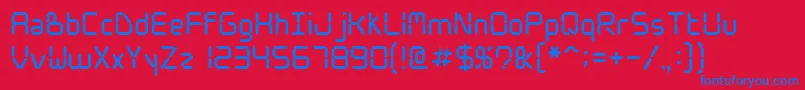 Wwdigital Font – Blue Fonts on Red Background