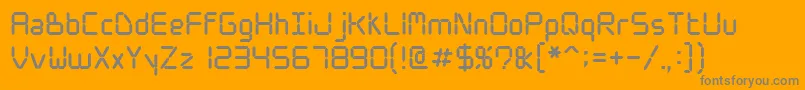 Wwdigital Font – Gray Fonts on Orange Background