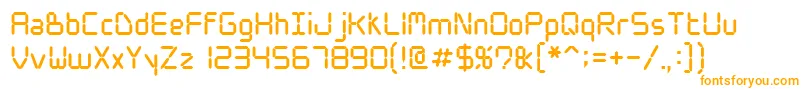 Wwdigital Font – Orange Fonts on White Background