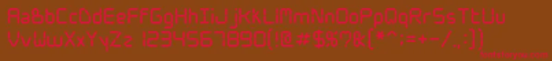 Wwdigital Font – Red Fonts on Brown Background